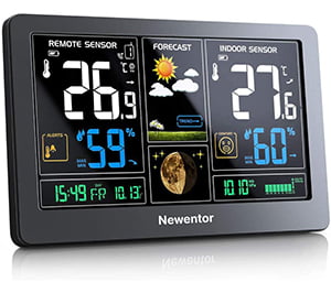 Newentor-Wetterstation-Thermometer-Hygrometer-Innen-Aussen